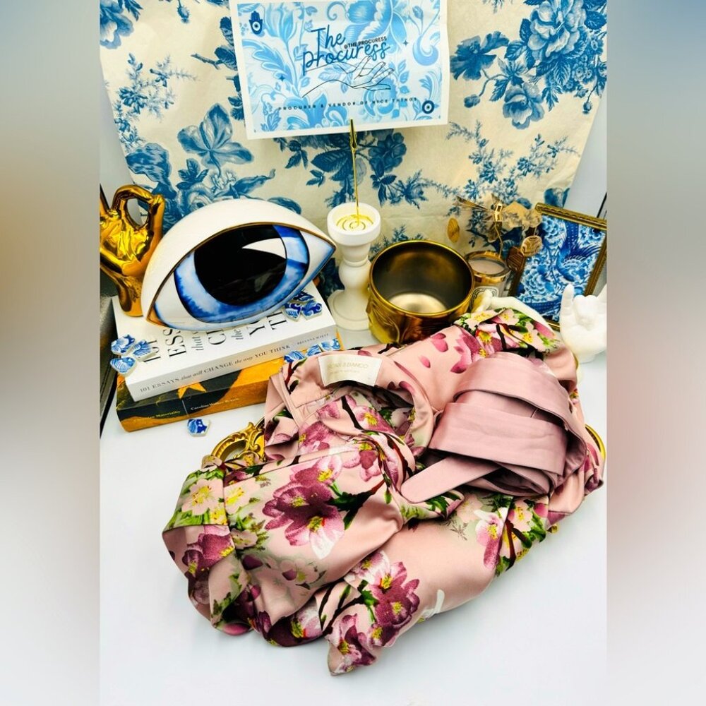 🆕 BRONX & BANCO 🧿 NWOT Noel Sakura Mini Dress - Size L = US 8 - Picture 2 of 16